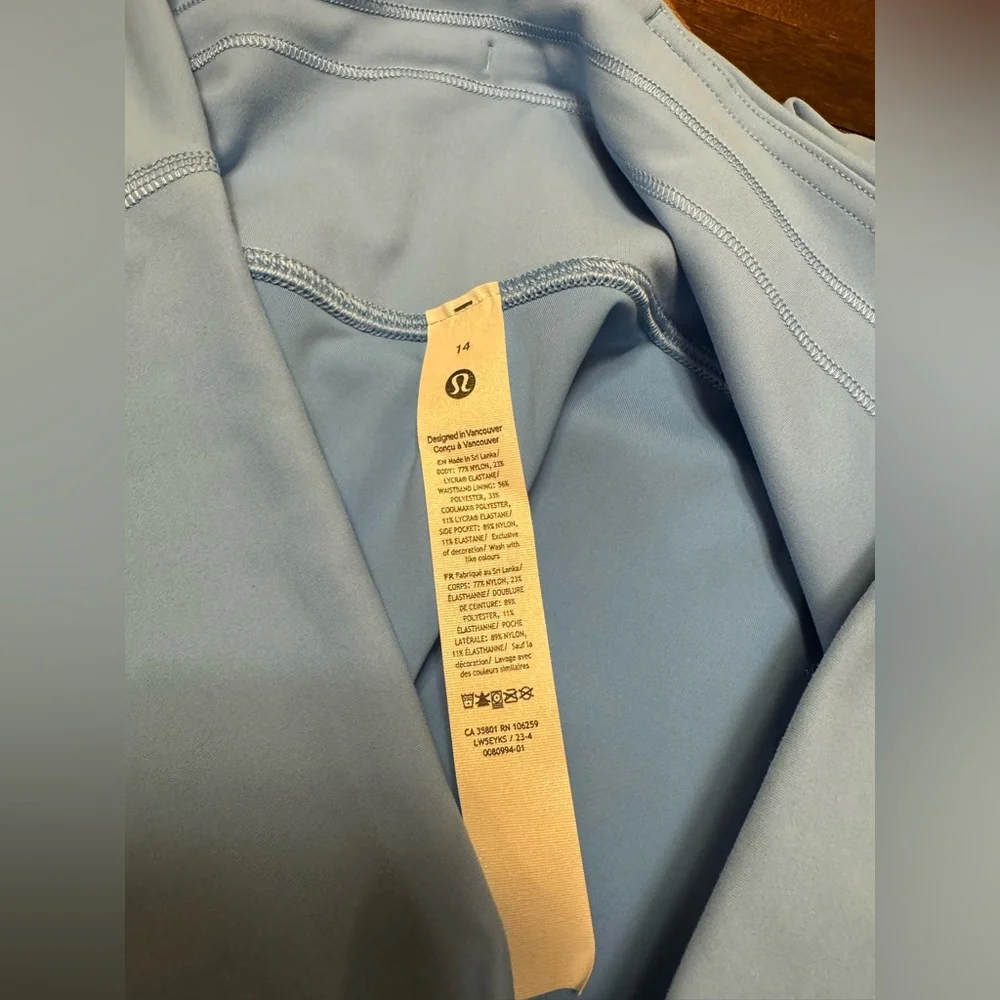 NWOT Lululemon Wunder Train High-Rise Tight with Pockets 25" Aero Blue - Picture 10 of 10